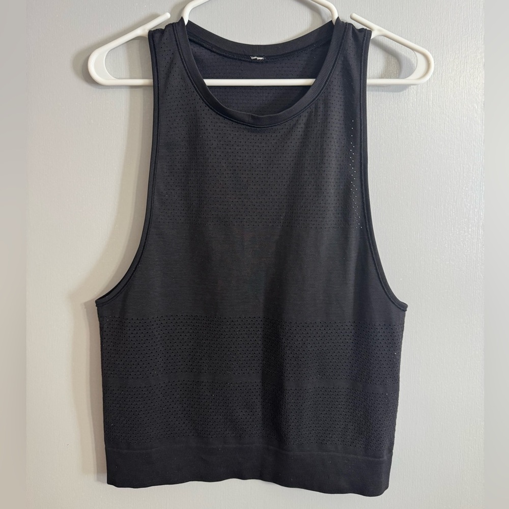 Lululemon‎ Athletica Black Sleeveless Active Yoga Top Size 2